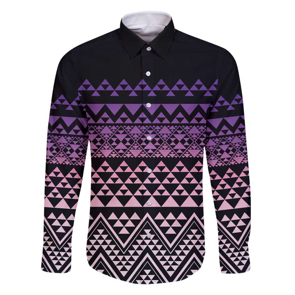 Maori Niho Taniwha Te Wheiao Family Matching Mermaid Dress and Hawaiian Shirt Waiporoporo - Polynesian Pride