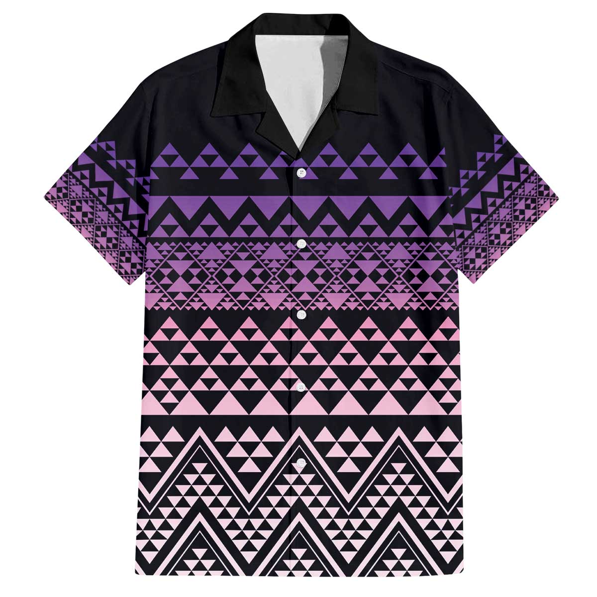 Maori Niho Taniwha Te Wheiao Family Matching Off The Shoulder Long Sleeve Dress and Hawaiian Shirt Waiporoporo - Polynesian Pride