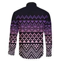 Maori Niho Taniwha Te Wheiao Family Matching Off Shoulder Maxi Dress and Hawaiian Shirt Waiporoporo - Polynesian Pride