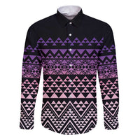 Maori Niho Taniwha Te Wheiao Family Matching Puletasi and Hawaiian Shirt Waiporoporo - Polynesian Pride