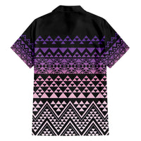 Maori Niho Taniwha Te Wheiao Family Matching Short Sleeve Bodycon Dress and Hawaiian Shirt Waiporoporo - Polynesian Pride