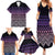 Maori Niho Taniwha Te Wheiao Family Matching Summer Maxi Dress and Hawaiian Shirt Waiporoporo - Polynesian Pride