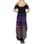 Maori Niho Taniwha Te Wheiao Family Matching Summer Maxi Dress and Hawaiian Shirt Waiporoporo - Polynesian Pride