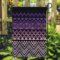 Maori Niho Taniwha Te Wheiao Garden Flag Waiporoporo LT7 Garden Flag Purple - Polynesian Pride