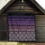 Maori Niho Taniwha Te Wheiao Quilt Waiporoporo - Polynesian Pride