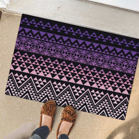 Maori Niho Taniwha Te Wheiao Rubber Doormat Waiporoporo - Polynesian Pride