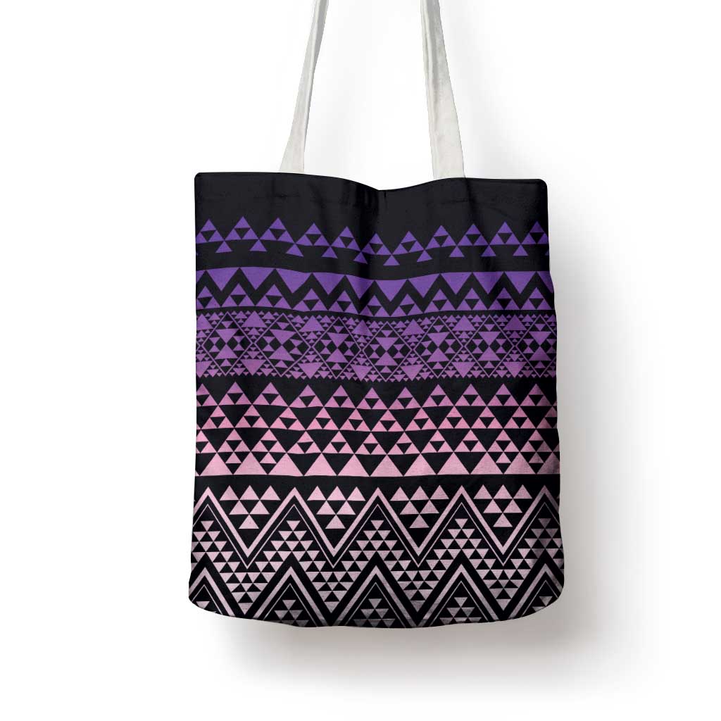 Maori Niho Taniwha Te Wheiao Tote Bag Waiporoporo - Polynesian Pride