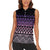 Maori Niho Taniwha Te Wheiao Women Sleeveless Polo Shirt Waiporoporo - Polynesian Pride
