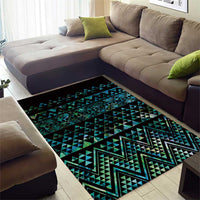 Maori Niho Taniwha Te Wheiao Area Rug Paua Shell - Polynesian Pride