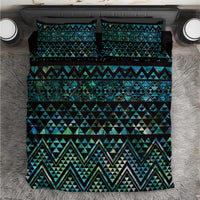 Maori Niho Taniwha Te Wheiao Bedding Set Paua Shell - Polynesian Pride
