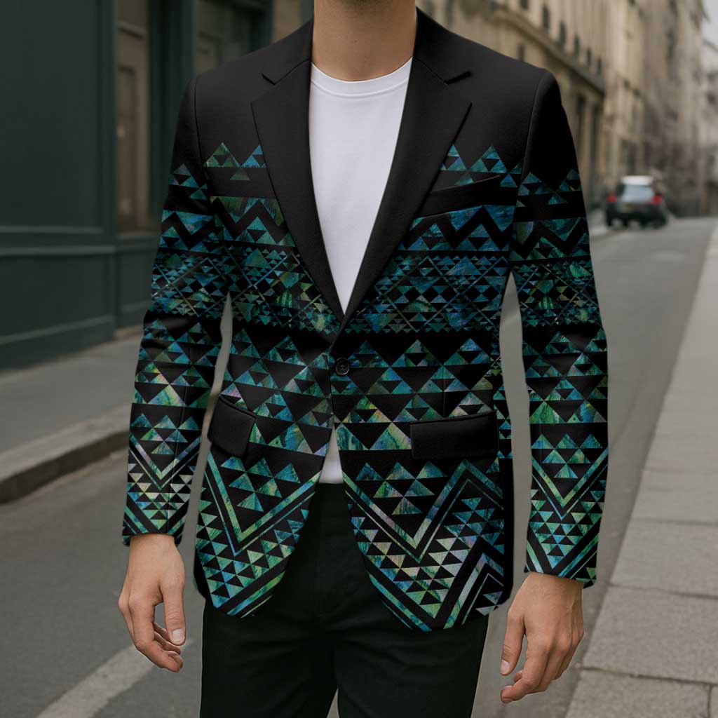 Maori Niho Taniwha Te Wheiao Blazer Paua Shell - Polynesian Pride