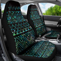 Maori Niho Taniwha Te Wheiao Car Seat Cover Paua Shell - Polynesian Pride