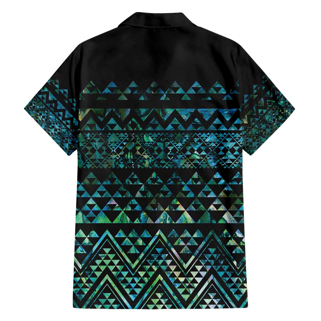 Maori Niho Taniwha Te Wheiao Family Matching Puletasi and Hawaiian Shirt Paua Shell - Polynesian Pride