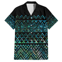 Maori Niho Taniwha Te Wheiao Family Matching Short Sleeve Bodycon Dress and Hawaiian Shirt Paua Shell - Polynesian Pride