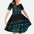 Maori Niho Taniwha Te Wheiao Family Matching Summer Maxi Dress and Hawaiian Shirt Paua Shell - Polynesian Pride