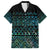 Maori Niho Taniwha Te Wheiao Family Matching Summer Maxi Dress and Hawaiian Shirt Paua Shell - Polynesian Pride