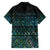 Maori Niho Taniwha Te Wheiao Family Matching Summer Maxi Dress and Hawaiian Shirt Paua Shell - Polynesian Pride