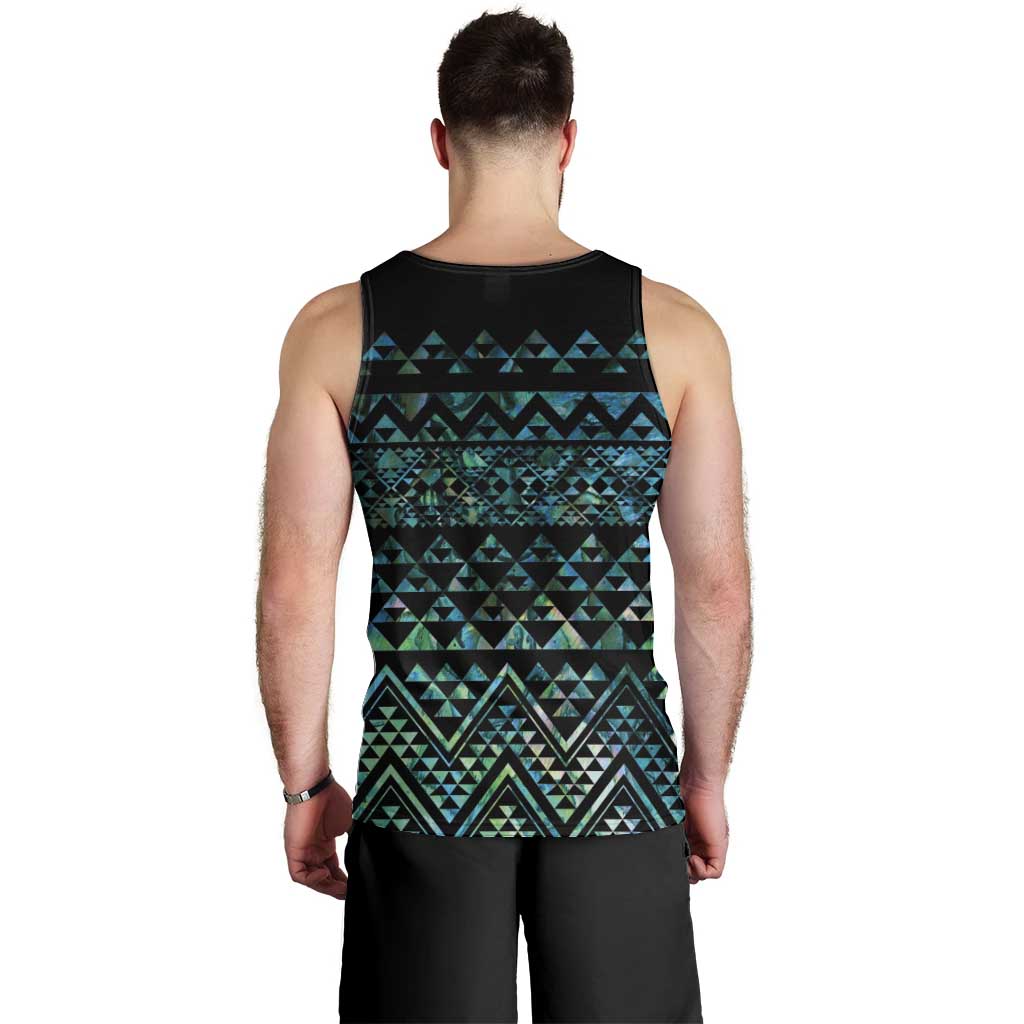 Maori Niho Taniwha Te Wheiao Men Tank Top Paua Shell LT7 - Polynesian Pride