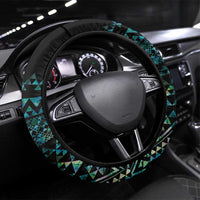 Maori Niho Taniwha Te Wheiao Steering Wheel Cover Paua Shell LT7 Universal Fit Colorful - Polynesian Pride