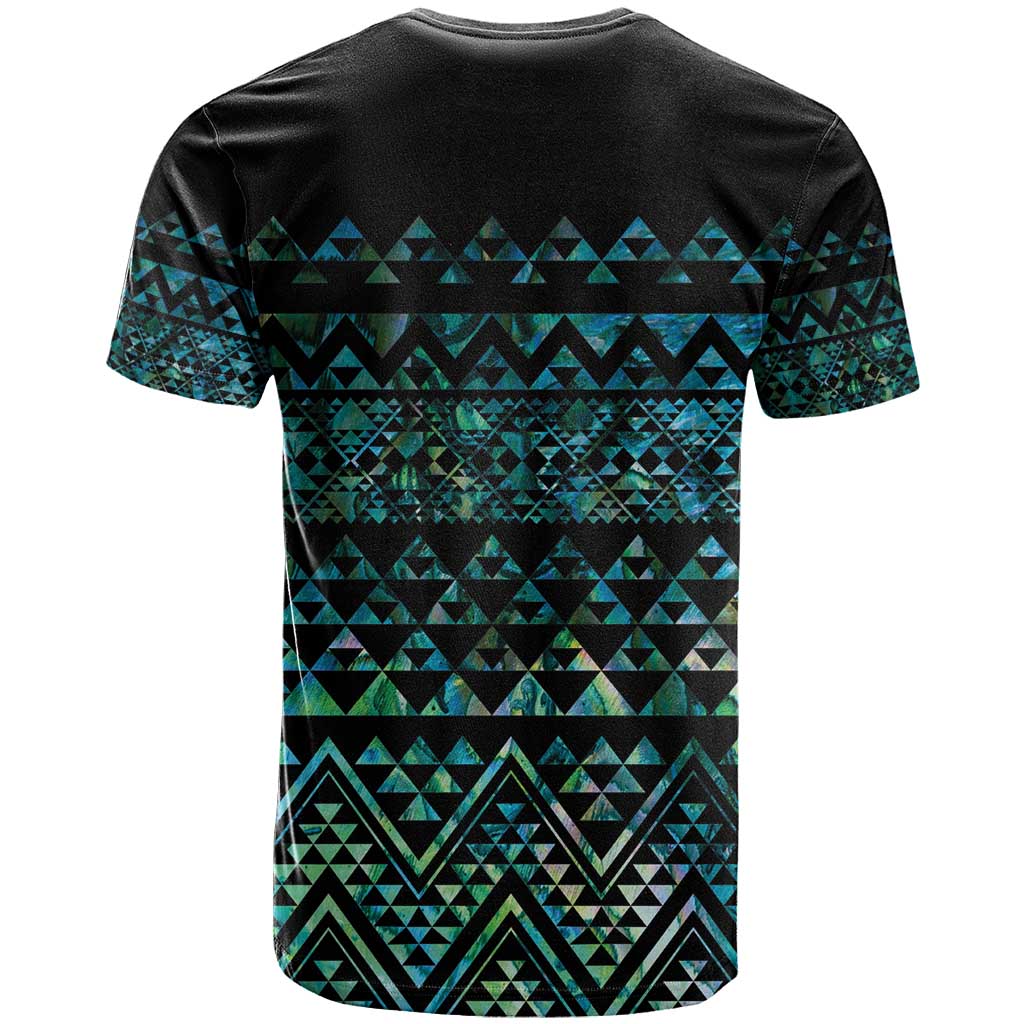 Maori Niho Taniwha Te Wheiao T Shirt Paua Shell - Polynesian Pride