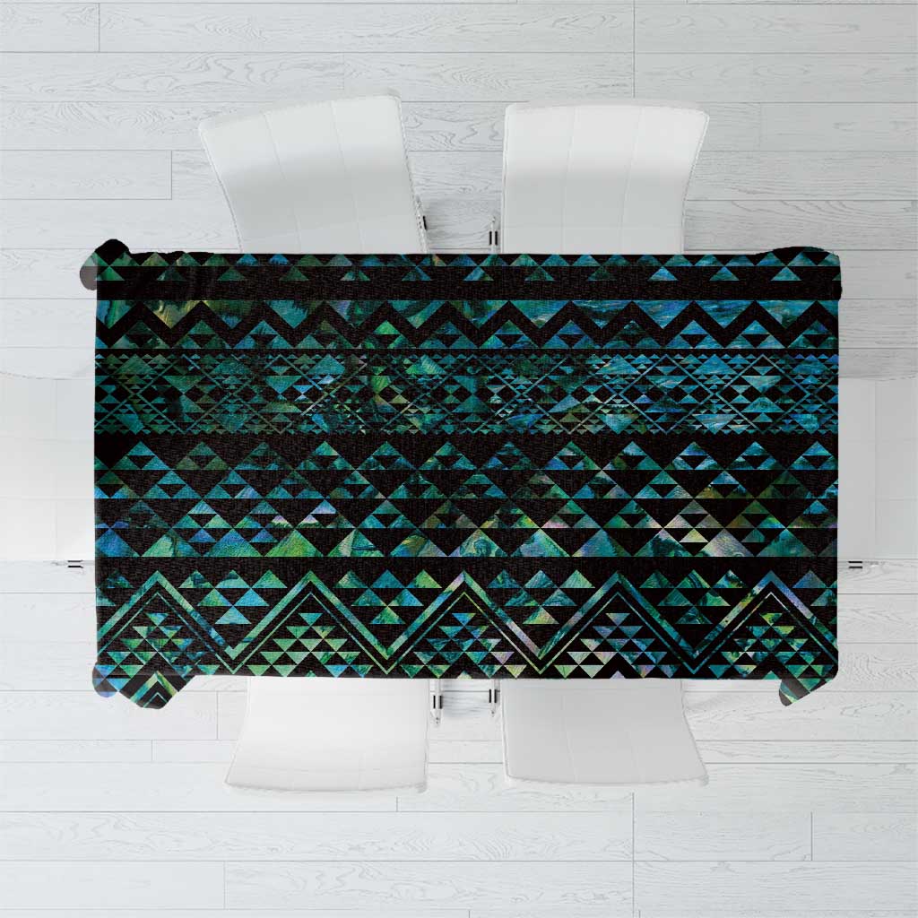 Maori Niho Taniwha Te Wheiao Tablecloth Paua Shell - Polynesian Pride