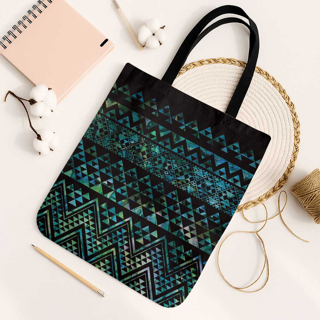 Maori Niho Taniwha Te Wheiao Tote Bag Paua Shell - Polynesian Pride