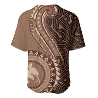 Papua New Guinea Oro Tapa Motif Baseball Jersey Classic LT7 - Polynesian Pride