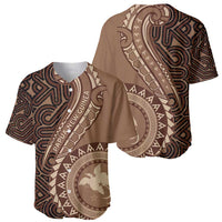 Papua New Guinea Oro Tapa Motif Baseball Jersey Classic LT7 - Polynesian Pride