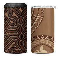Papua New Guinea Oro Tapa Motif 4 in 1 Can Cooler Tumbler Classic