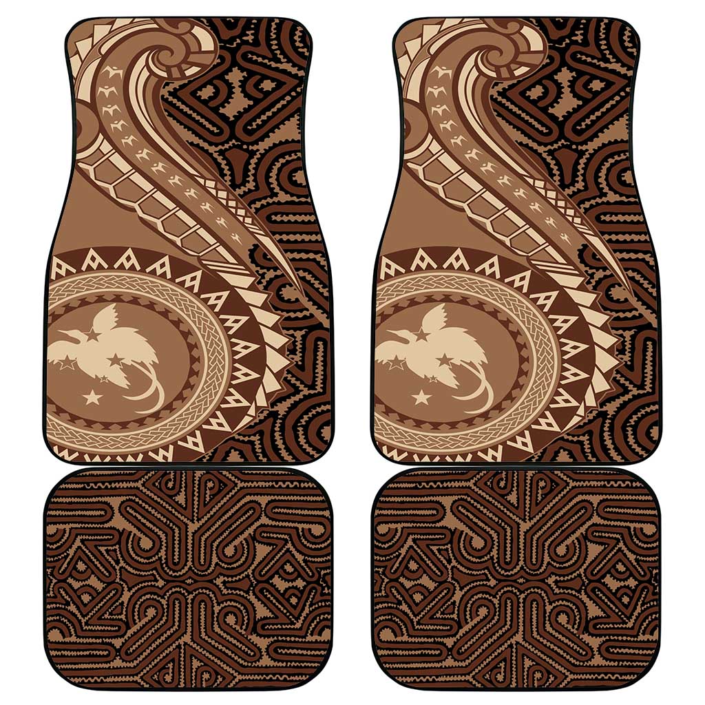 Papua New Guinea Oro Tapa Motif Car Mats Classic