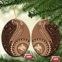 Papua New Guinea Oro Tapa Motif Ceramic Ornament Classic