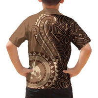 Papua New Guinea Oro Tapa Motif Family Matching Off Shoulder Maxi Dress and Hawaiian Shirt Classic LT7 - Polynesian Pride