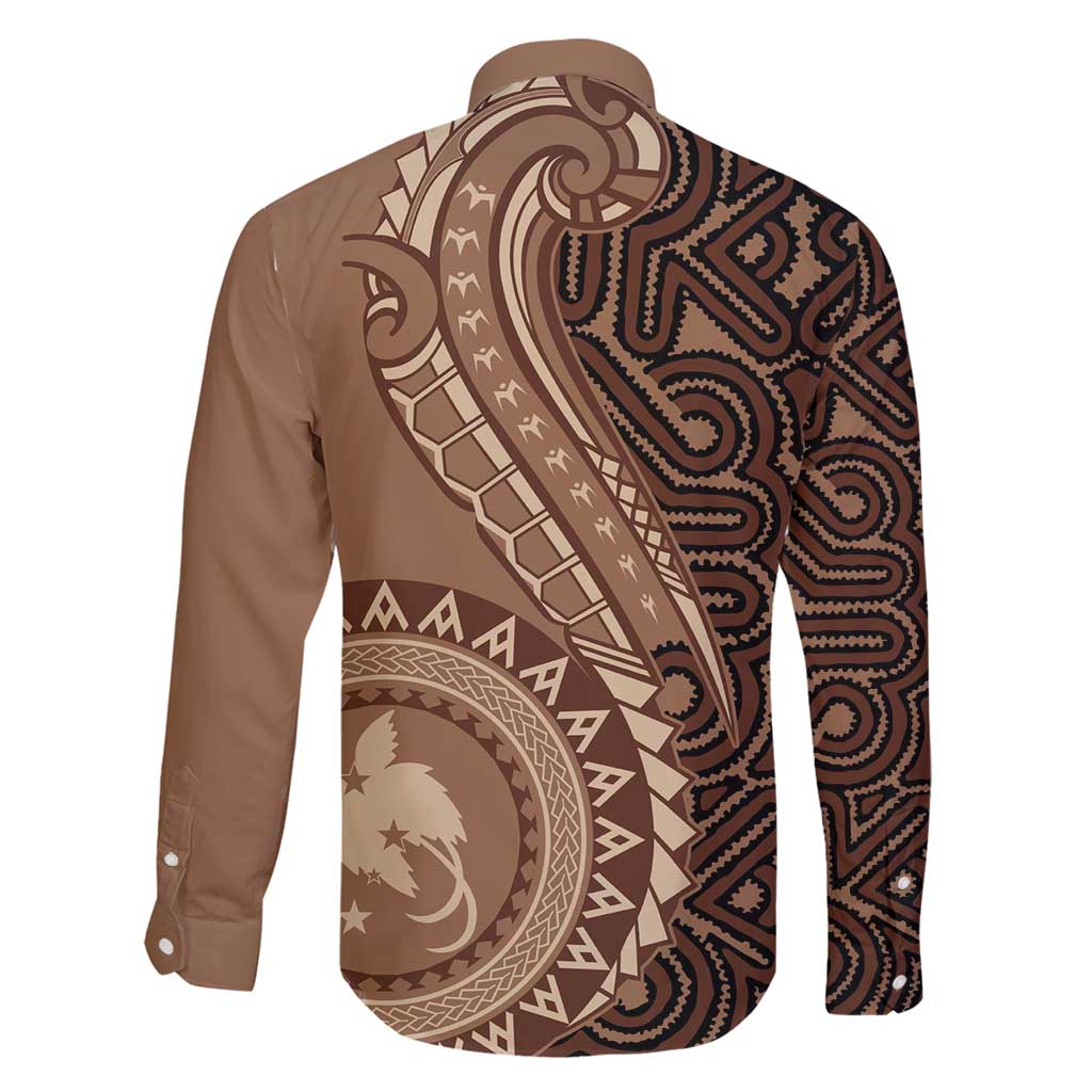 Papua New Guinea Oro Tapa Motif Family Matching Tank Maxi Dress and Hawaiian Shirt Classic LT7 - Polynesian Pride