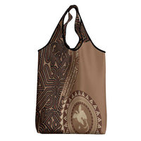 Papua New Guinea Oro Tapa Motif Grocery Bag Classic