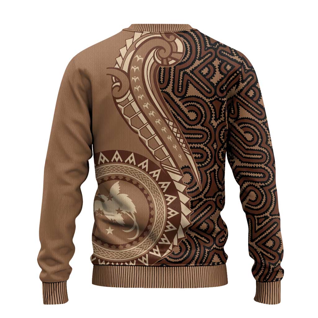 Papua New Guinea Oro Tapa Motif Ugly Christmas Sweater Classic
