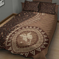 Papua New Guinea Oro Tapa Motif Quilt Bed Set Classic