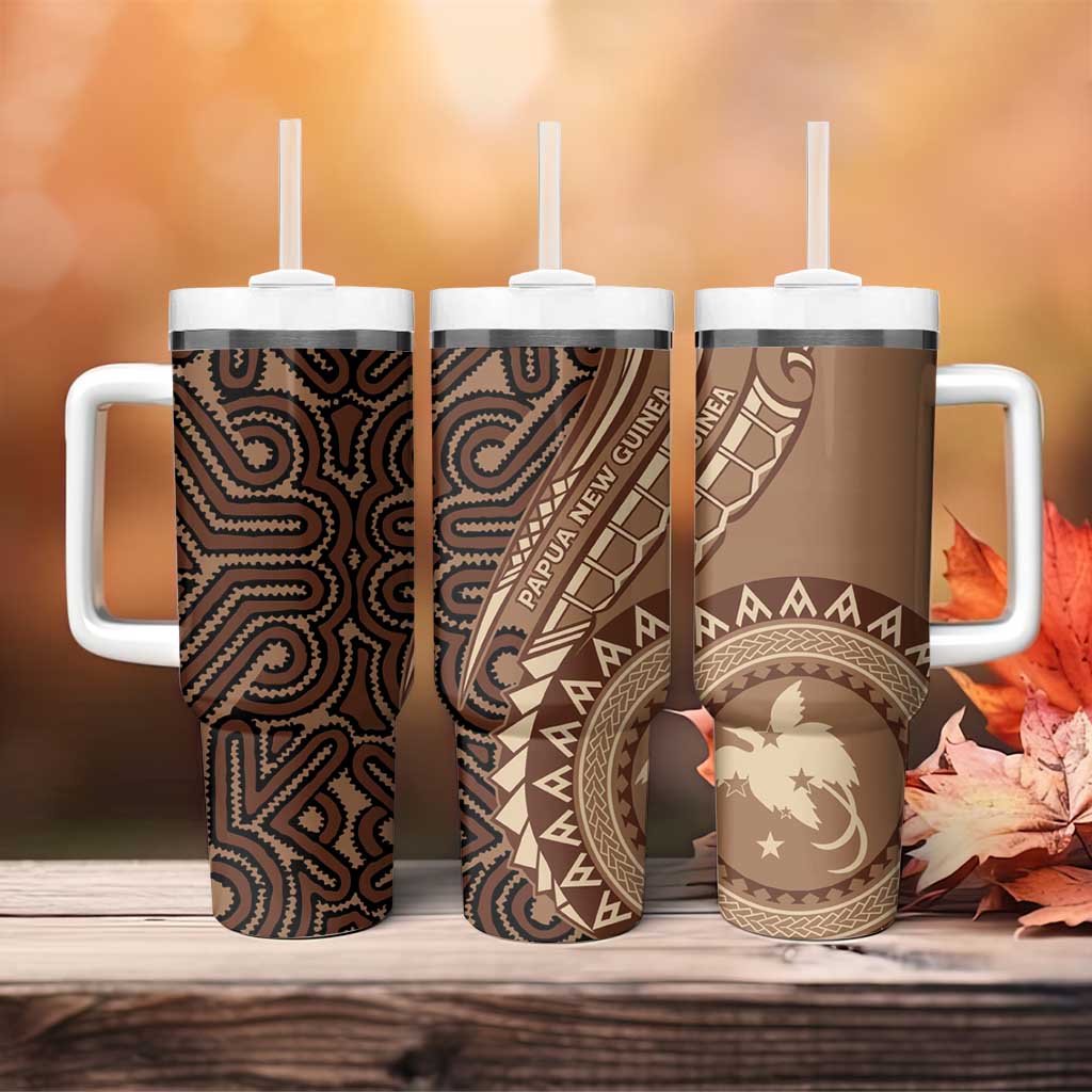 Papua New Guinea Oro Tapa Motif Tumbler With Handle Classic