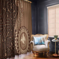 Papua New Guinea Oro Tapa Motif Window Curtain Classic