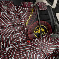 Papua New Guinea Oro Tapa Motif Back Car Seat Cover Special LT7 - Polynesian Pride
