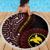 Papua New Guinea Oro Tapa Motif Beach Blanket Special