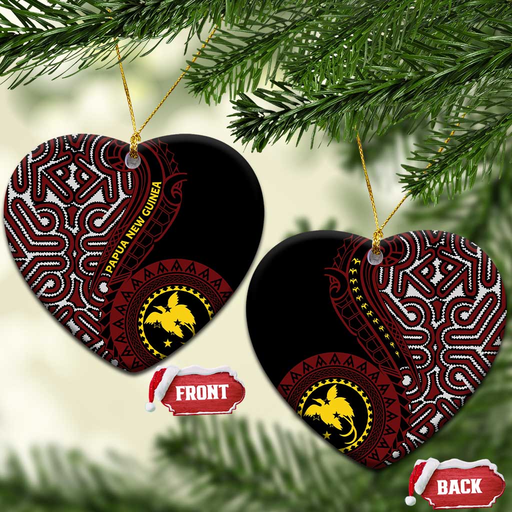 Papua New Guinea Oro Tapa Motif Ceramic Ornament Special