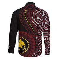 Papua New Guinea Oro Tapa Motif Family Matching Off Shoulder Maxi Dress and Hawaiian Shirt Special LT7 - Polynesian Pride