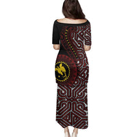 Papua New Guinea Oro Tapa Motif Family Matching Puletasi and Hawaiian Shirt Special