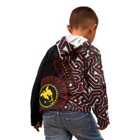 Papua New Guinea Oro Tapa Motif Kid Hoodie Special