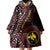 Papua New Guinea Oro Tapa Motif Wearable Blanket Hoodie Special