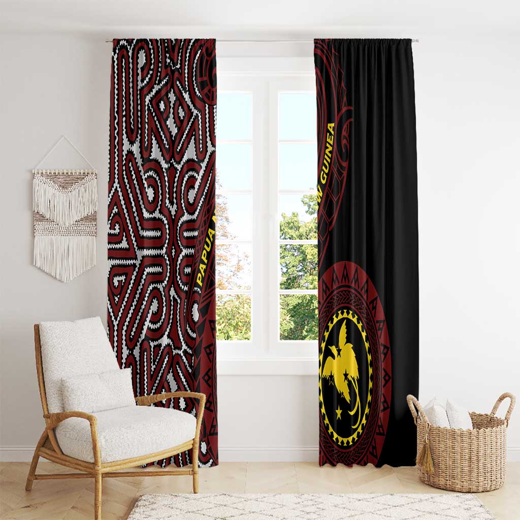 Papua New Guinea Oro Tapa Motif Window Curtain Special
