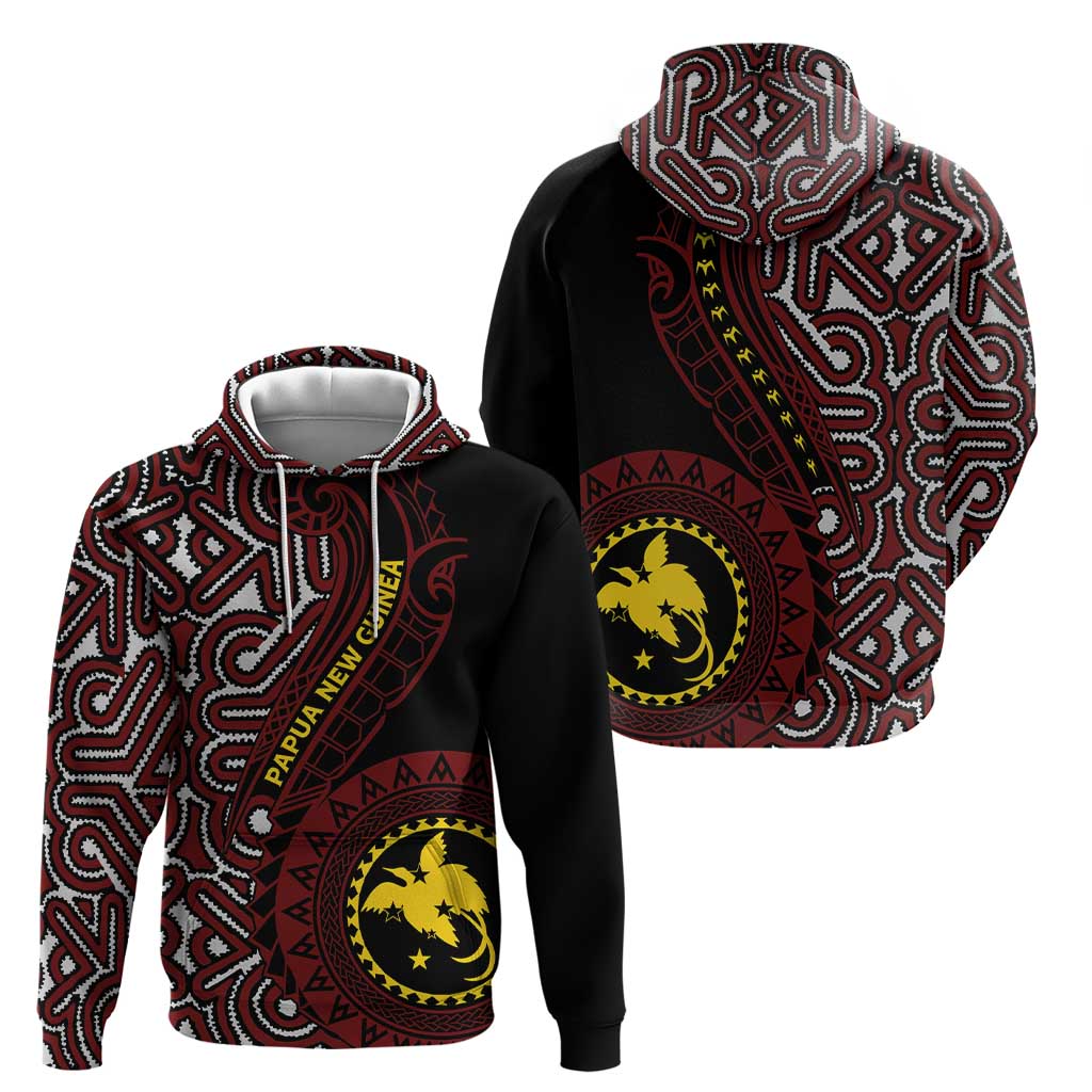Papua New Guinea Oro Tapa Motif Zip Hoodie Special LT7 - Polynesian Pride