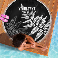 New Zealand Lawn Bowls Personalized Beach Blanket Wrap-Around Silver Fern - Polynesian Pride