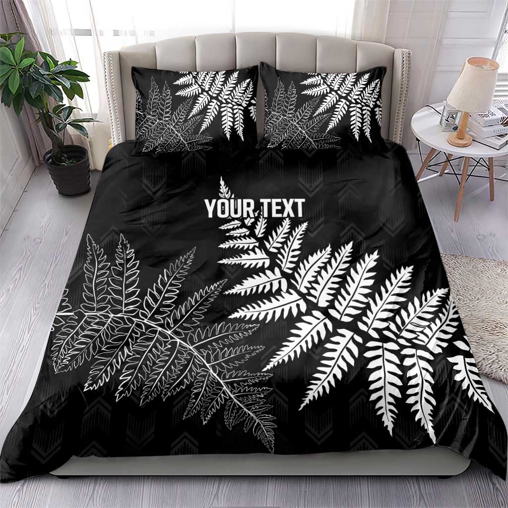 New Zealand Lawn Bowls Personalized Bedding Set Wrap-Around Silver Fern - Polynesian Pride