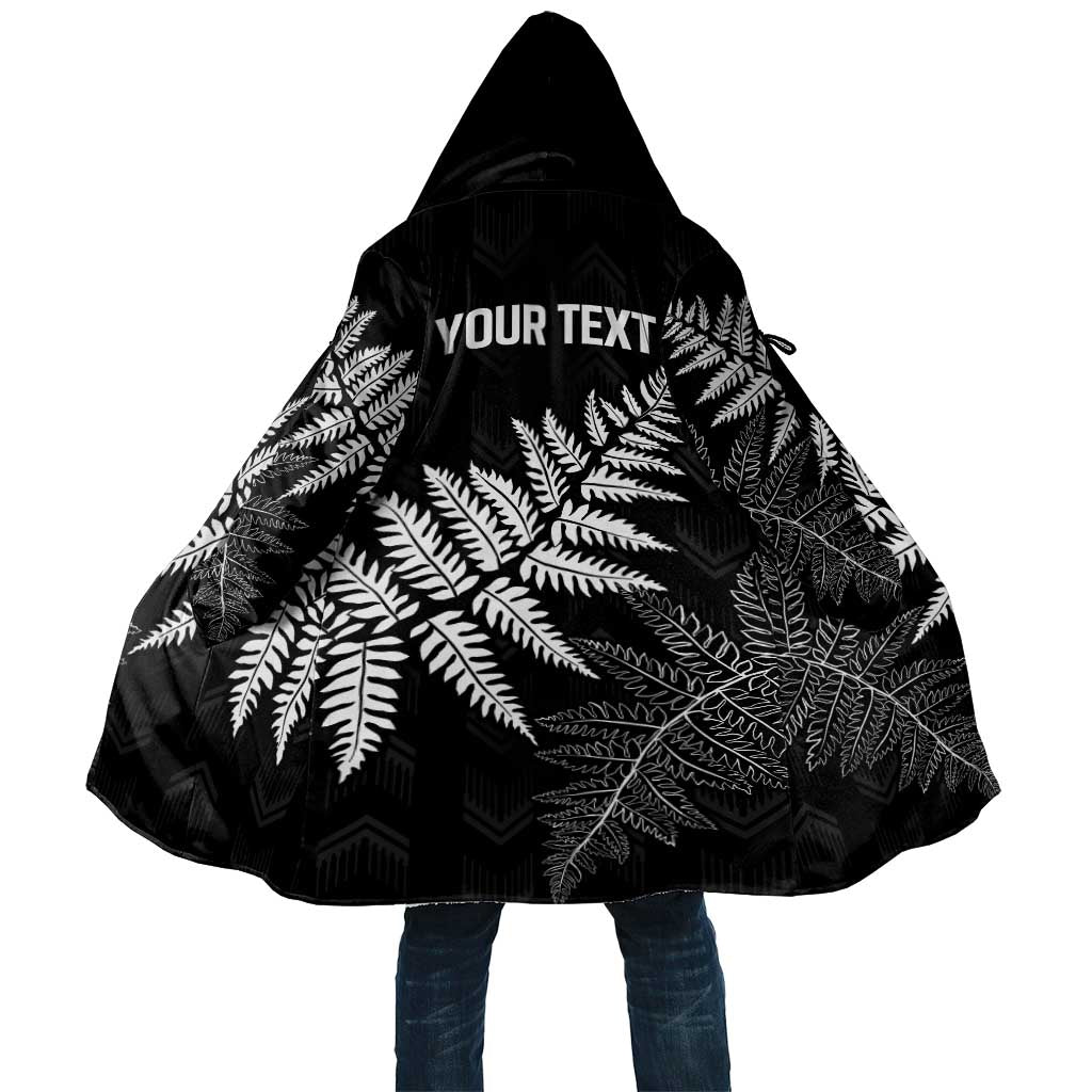 New Zealand Lawn Bowls Personalized Cloak Wrap-Around Silver Fern - Polynesian Pride